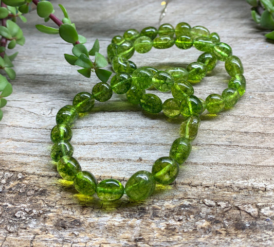 Peridot Chunky Bracelet BRC-0115
