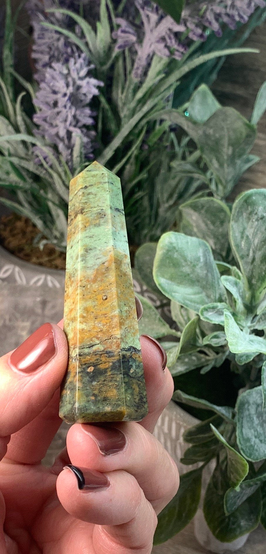 African Turquoise Obelisk OBL-0590