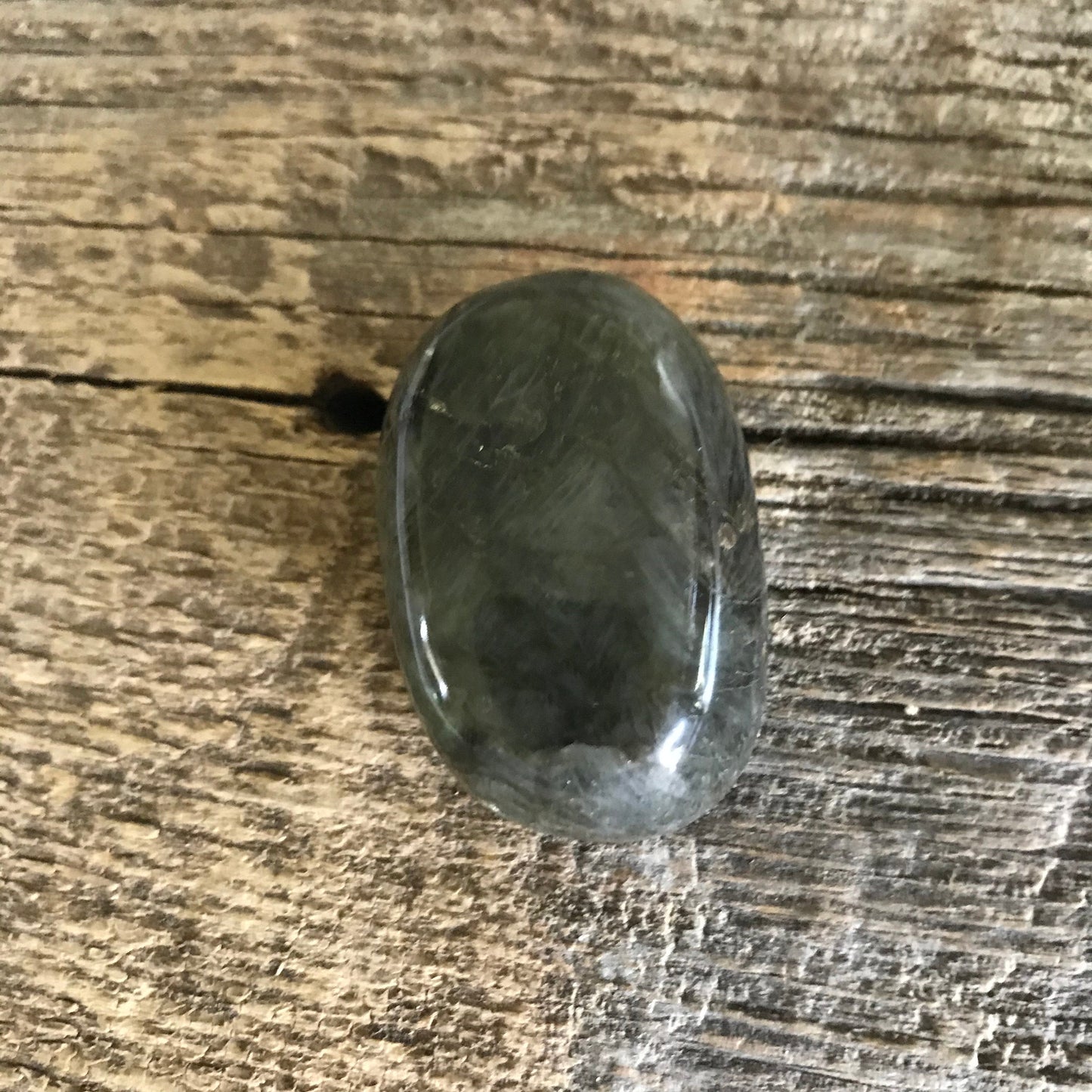 Labradorite Palm Stone, Approx  1 3/4" x 2 1/4", Flash, Beautiful 0462