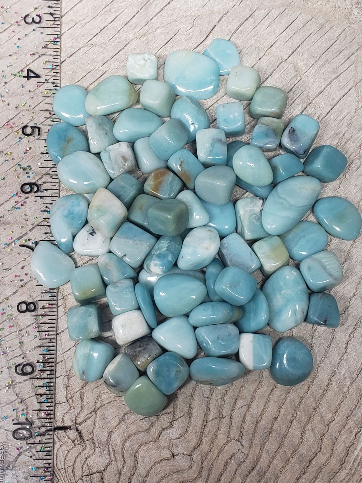 Amazonite Polished Stone (Small- Approx 1/2" - 3/4") BIN-1217