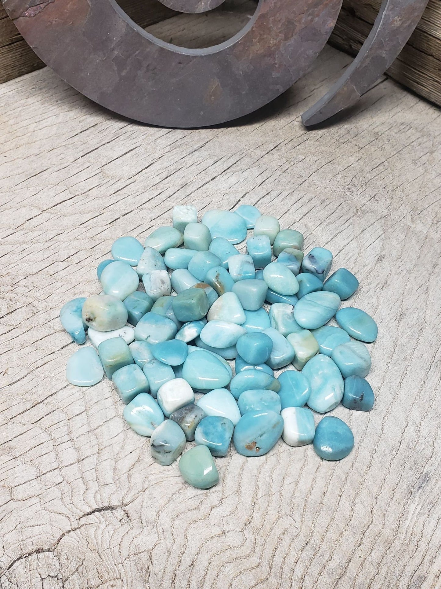 Amazonite Polished Stone (Small- Approx 1/2" - 3/4") BIN-1217