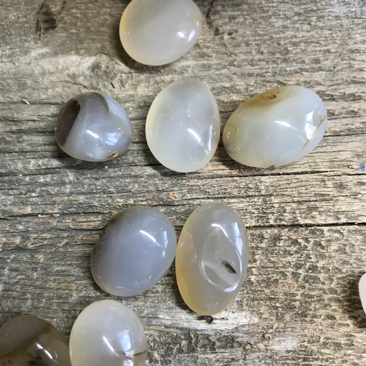 Aquatic Agate, Polished Tumbled Stone (Approx 3/4" - 1 1/4" long) BIN-1311 Polished Nurturing Stone