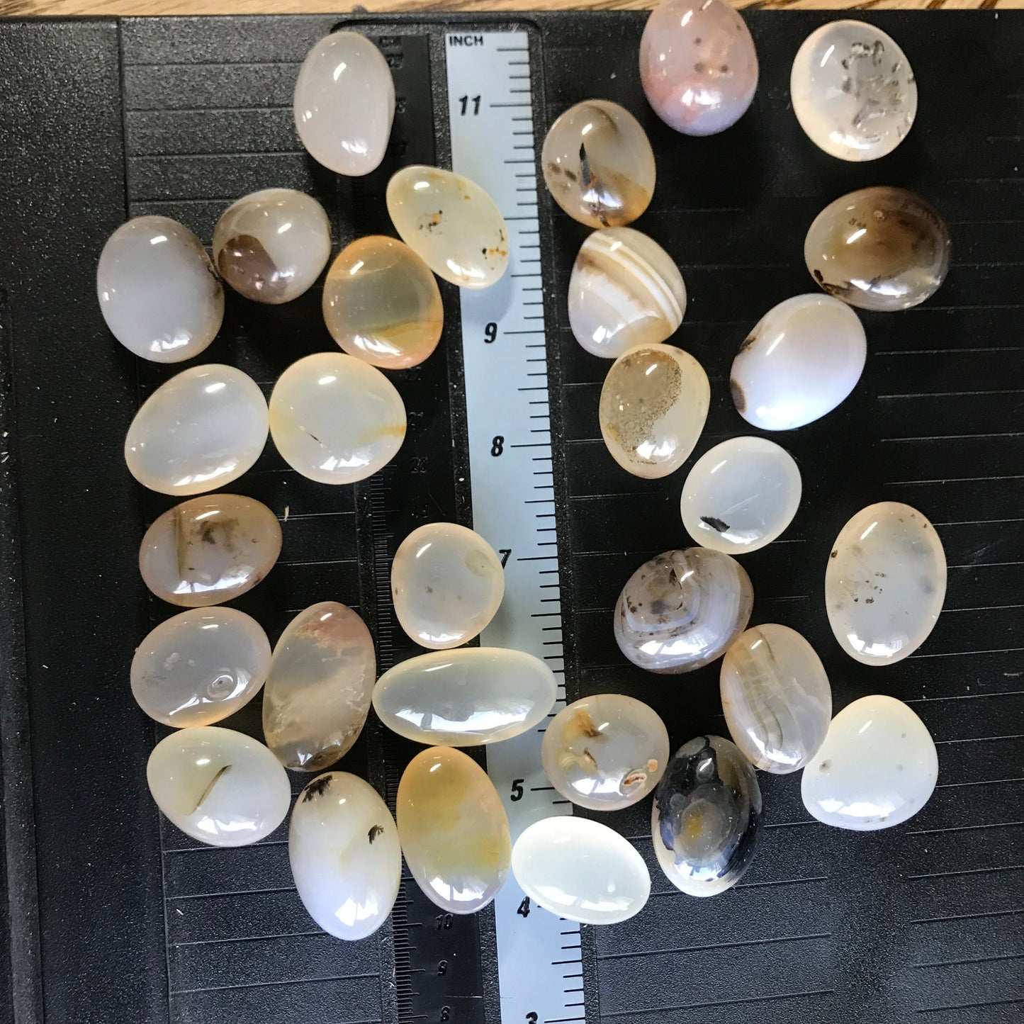 Aquatic Agate, Polished Tumbled Stone (Approx 3/4" - 1 1/4" long) BIN-1311 Polished Nurturing Stone