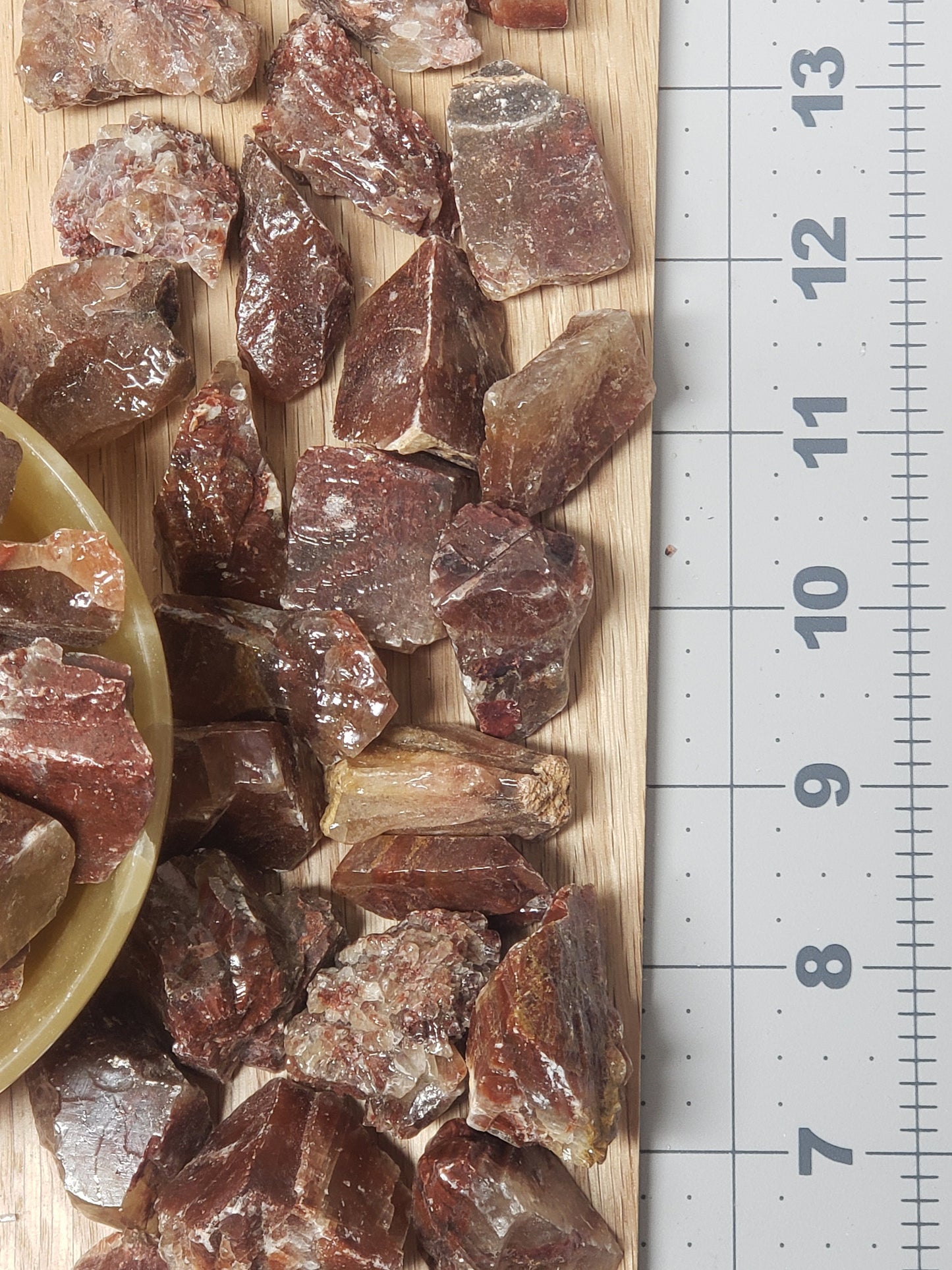 Red Calcite, One stone (Approx 1 "x 1 1/4" ), Rough  Healing Crystal, Energy Cleanser, Root Chakra BIN-0389