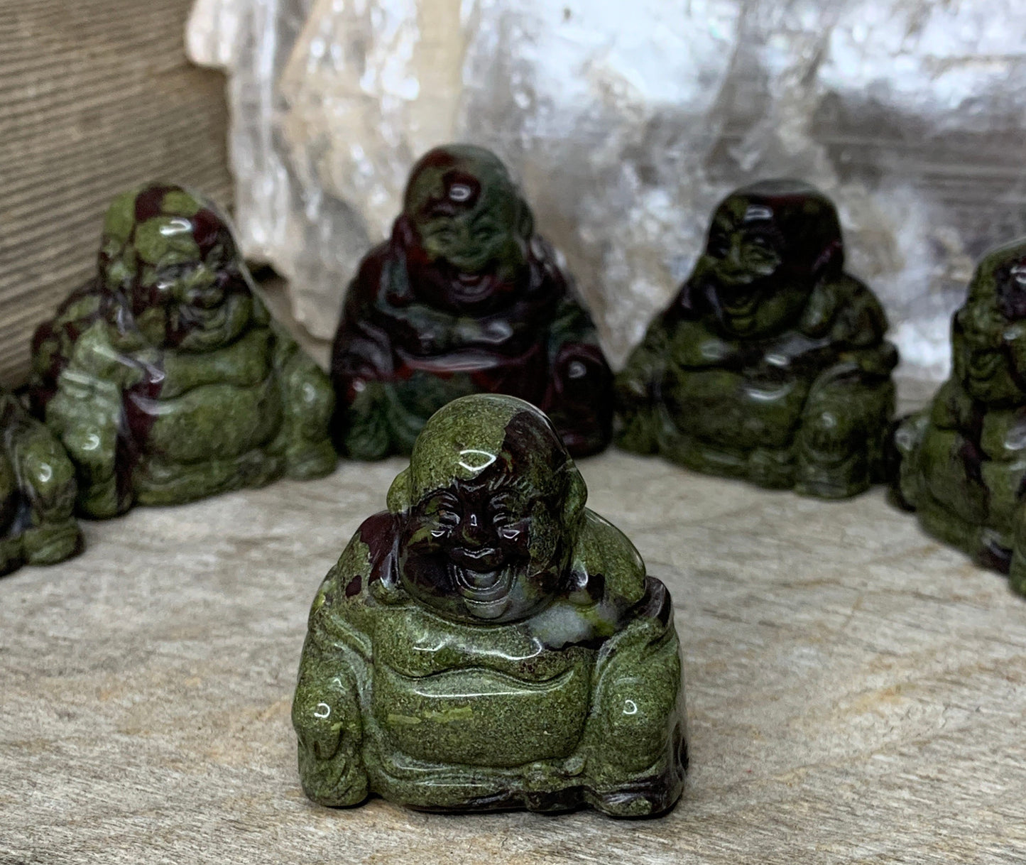 Dragon's Blood Jasper Happy Buddha 0182