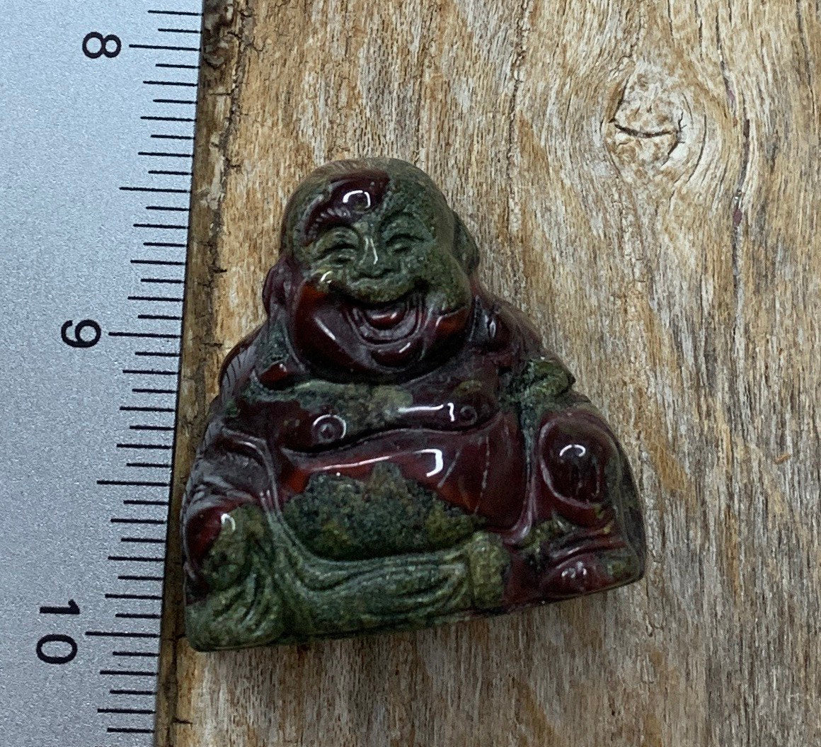 Dragon's Blood Jasper Happy Buddha 0182