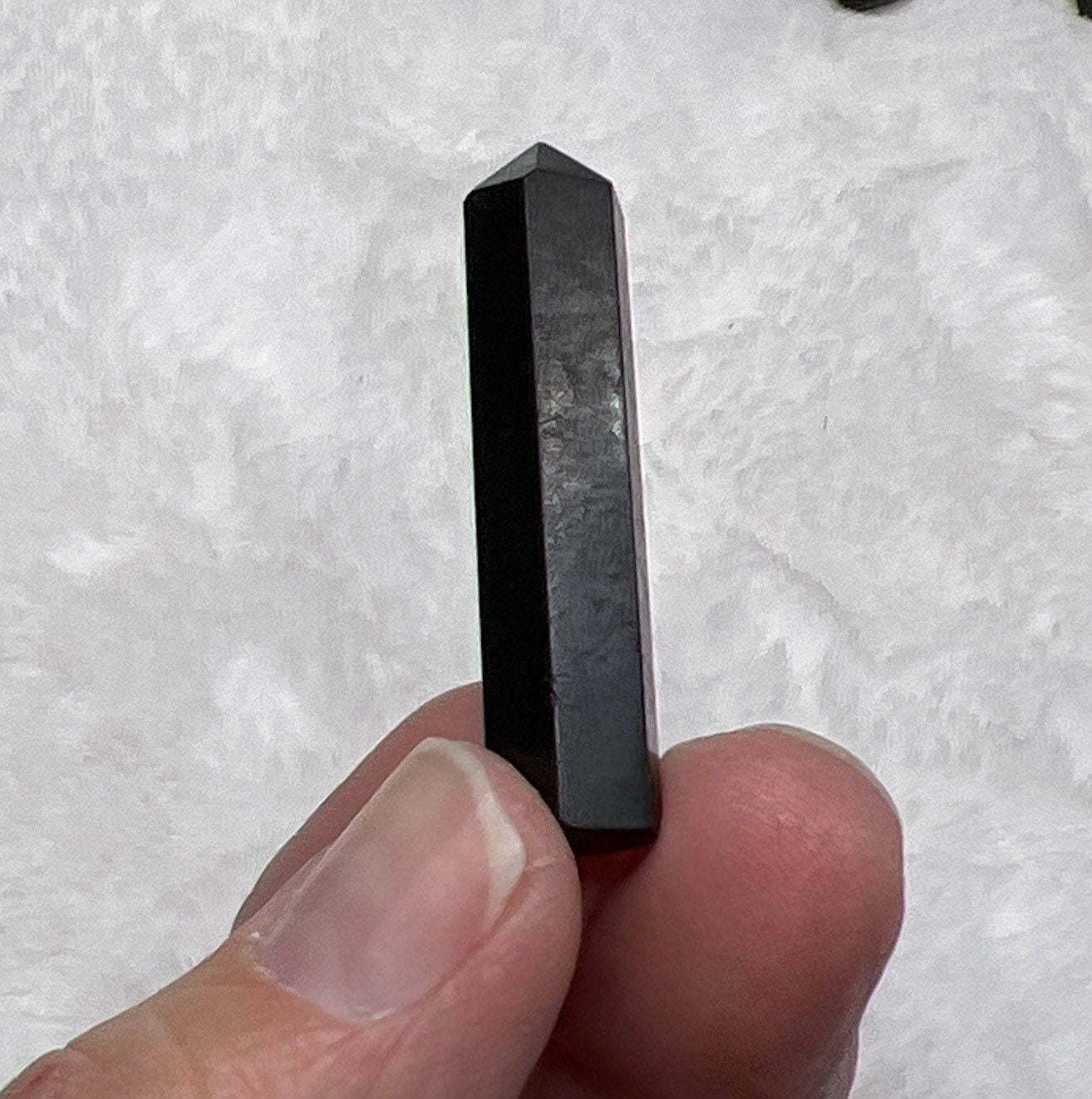 Black Agate Obelisk 0915 (Approx- 1 5/8”)