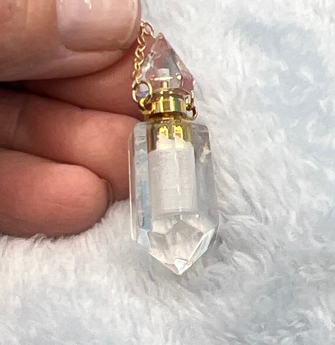 Clear Quartz Potion Bottle NCK-2657