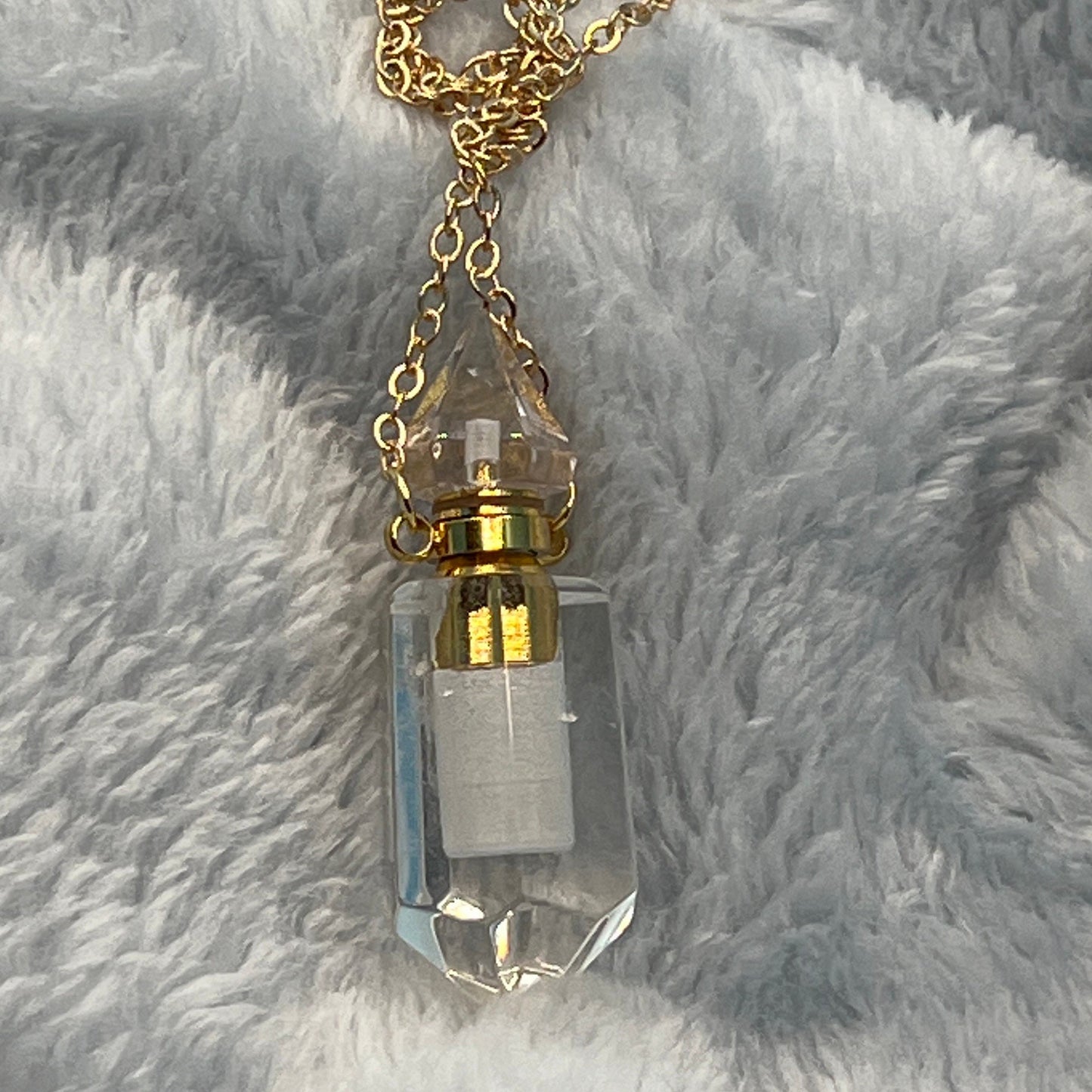 Clear Quartz Potion Bottle NCK-2657