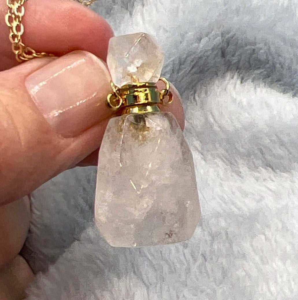 Clear Quartz Potion Bottle NCK-2655