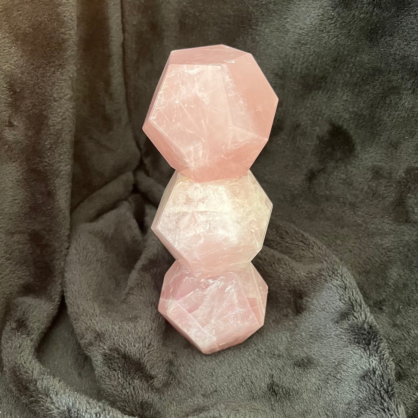 Rose Quartz Dodecahedron (Approx. 50-60mm) 1496