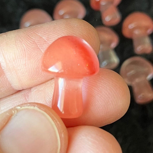 Cherry Carved Mushroom  (Approx. 5/8”-3/4”) 0002