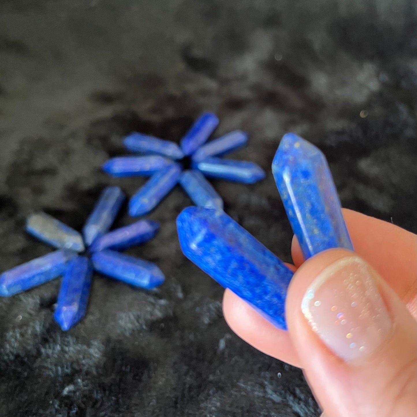 Lapis Lazuli  Double Point (Approx. 1 1/8”) T-0001