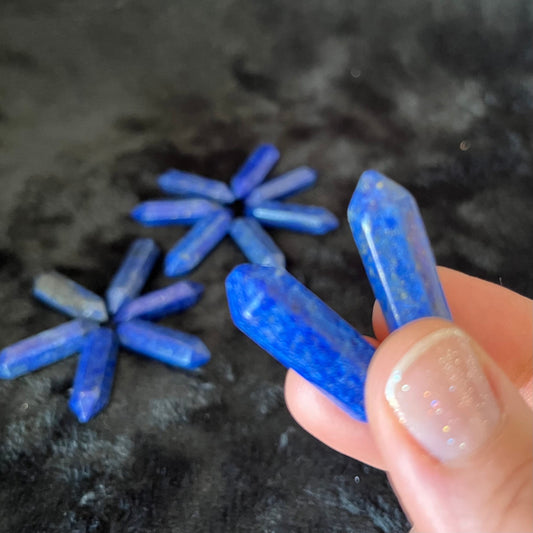 Lapis Lazuli  Double Point (Approx. 1 1/8”) T-0001