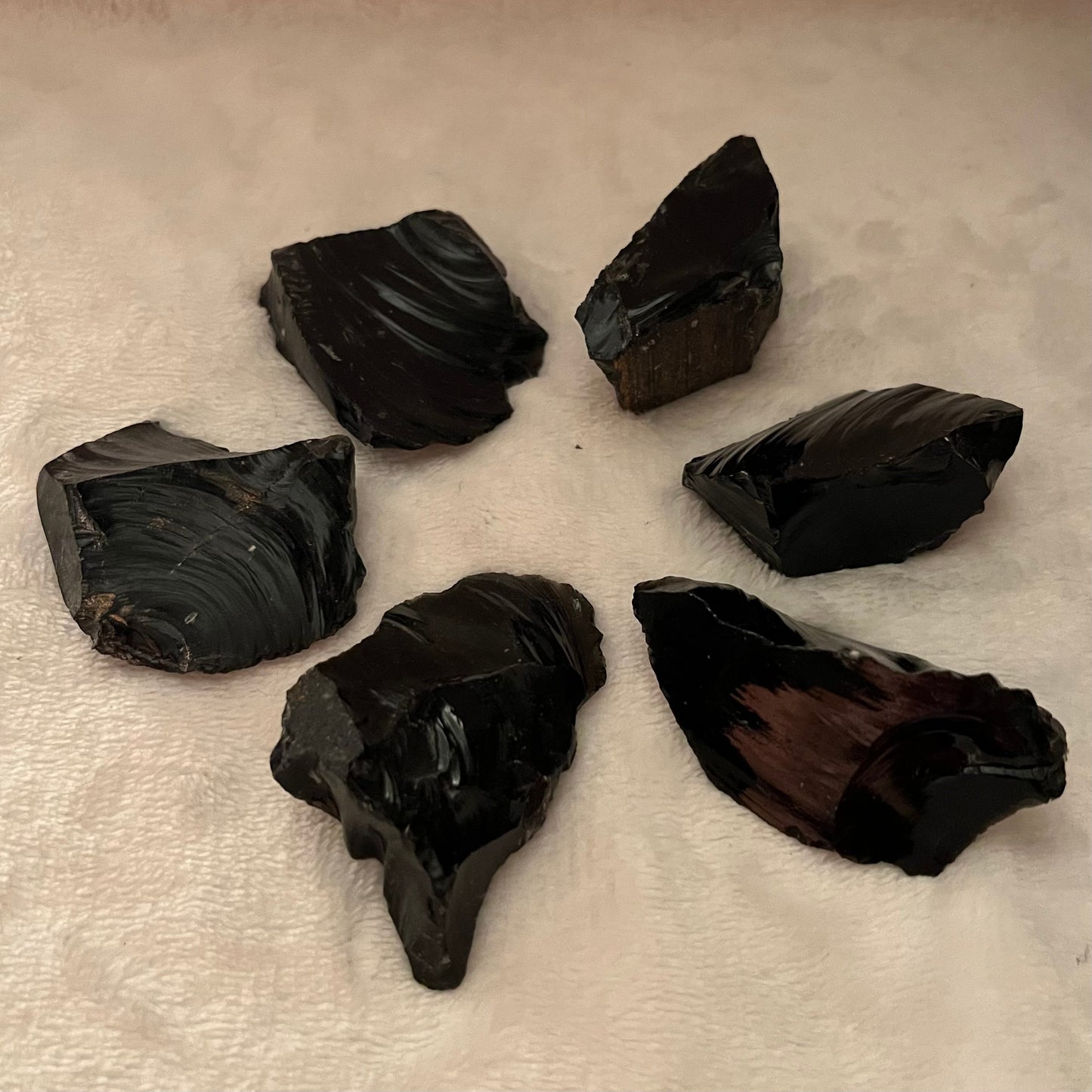 Obsidian Raw Stone, (Approx. 2”-3")  1299