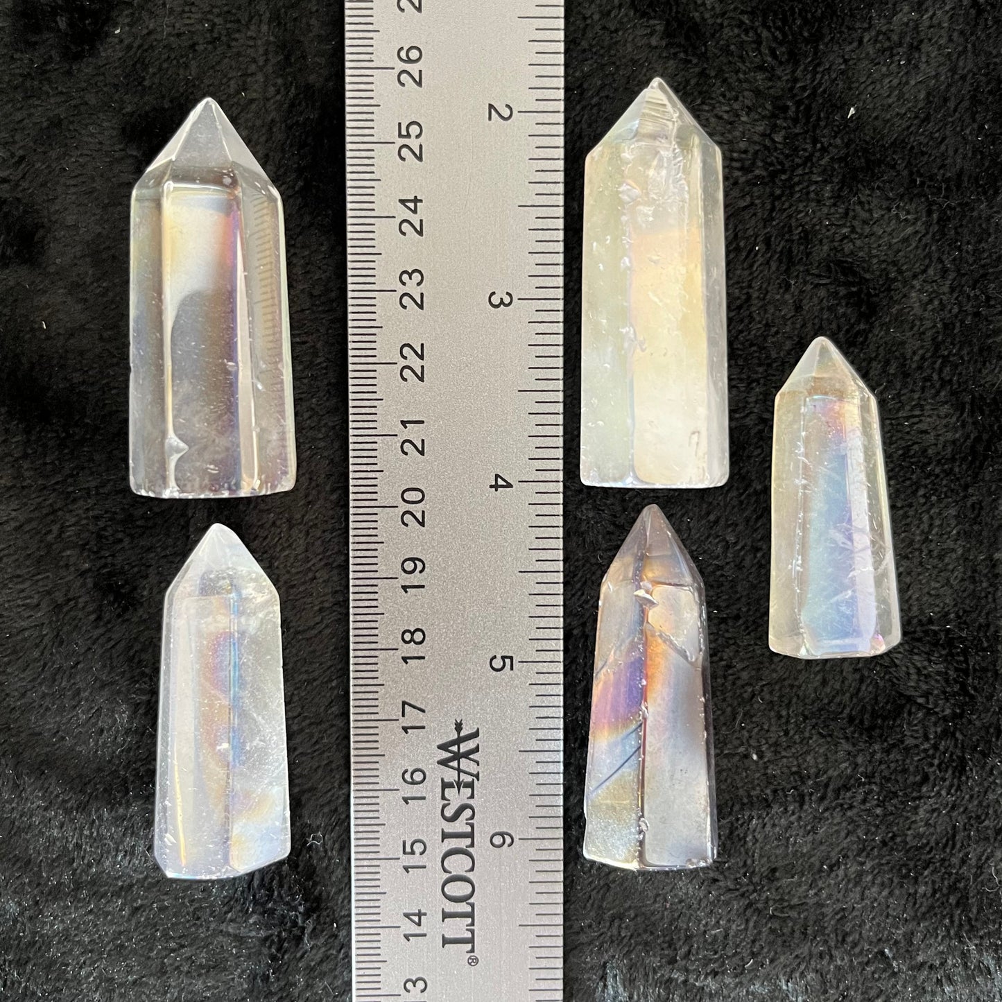 Angel Aura Quartz Obelisk, 1 pound, WO-0032