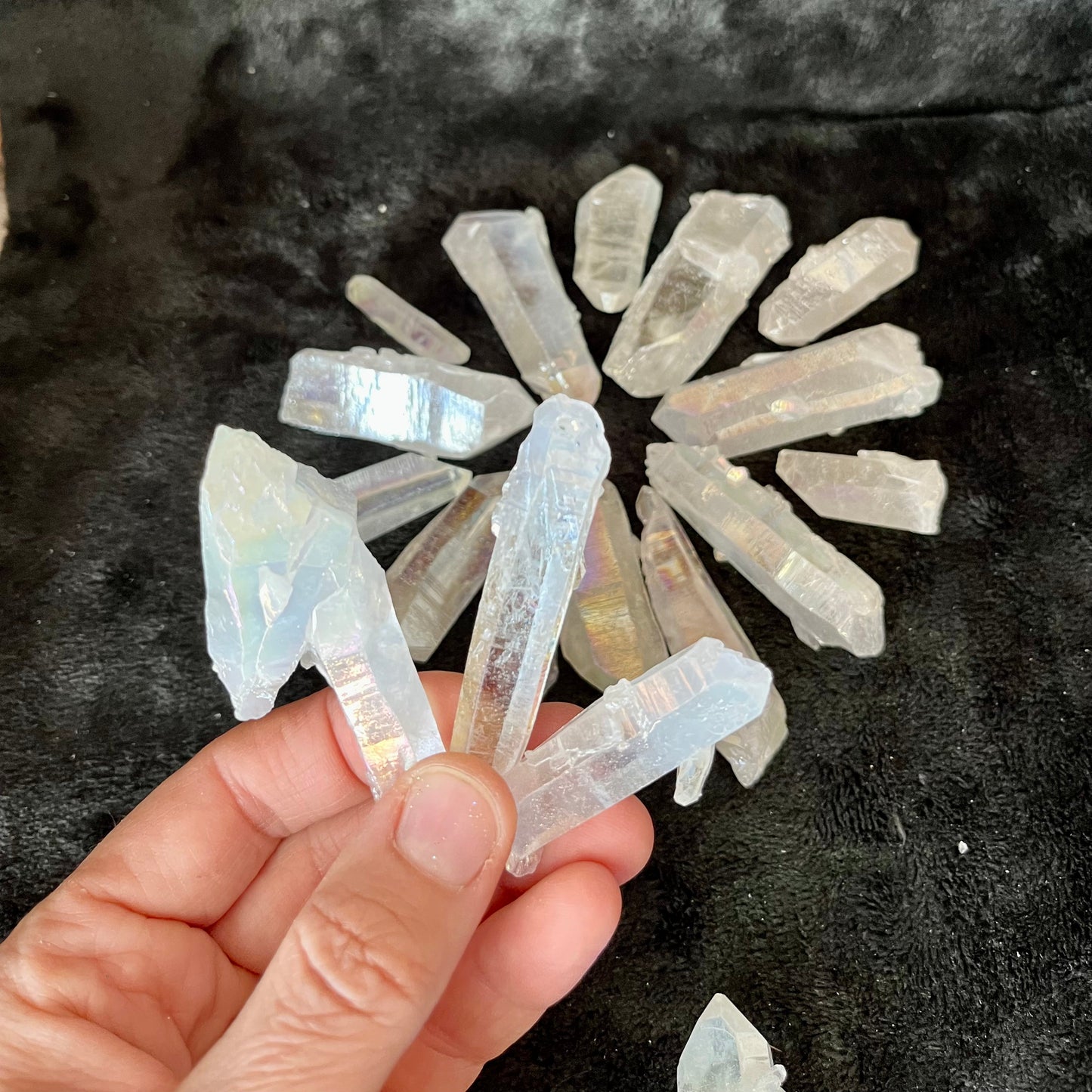 Angel Aura Quartz Point, 1 pound lot, WC-0006