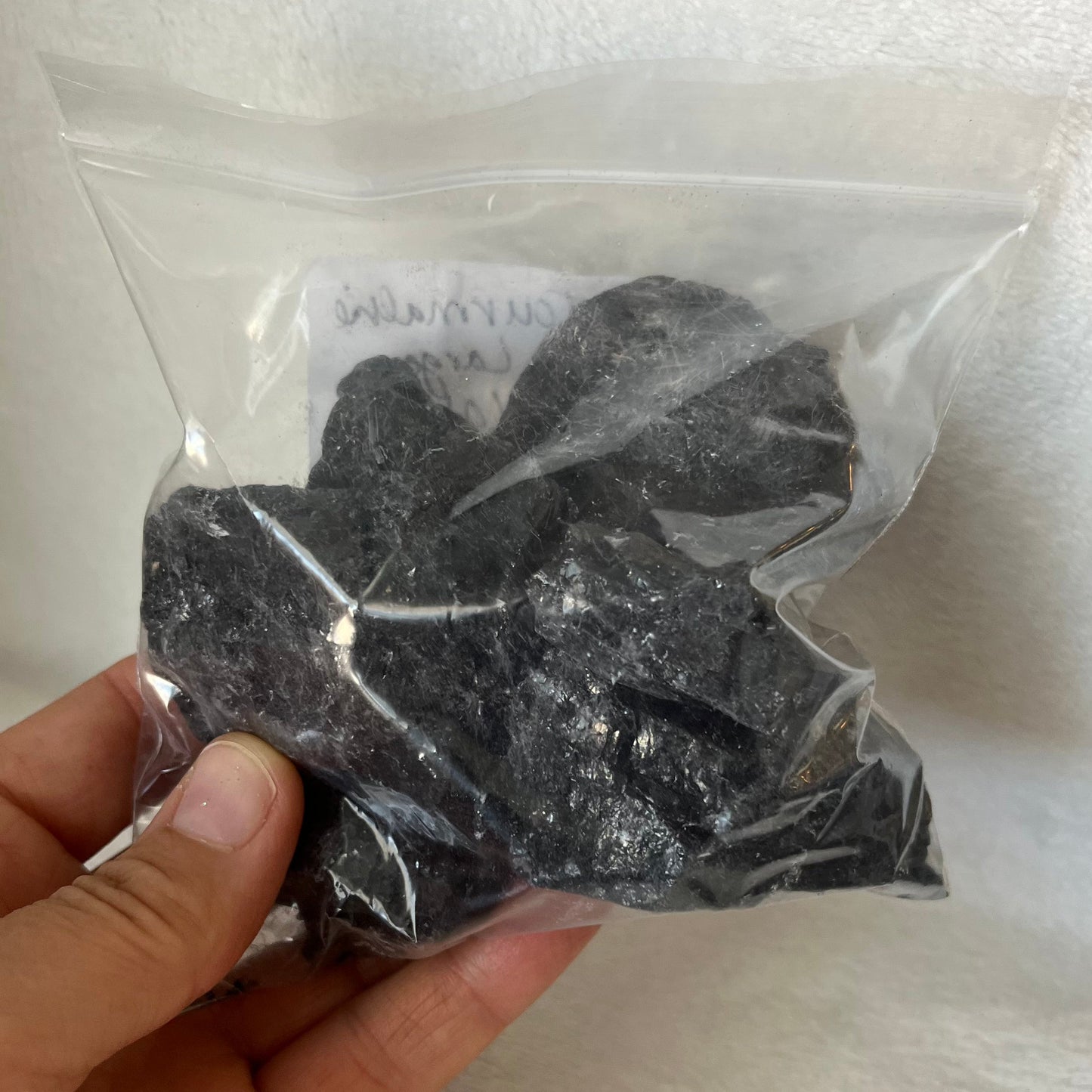 Black Tourmaline Chunks, Large, 1 Pound Lot  WC-0026