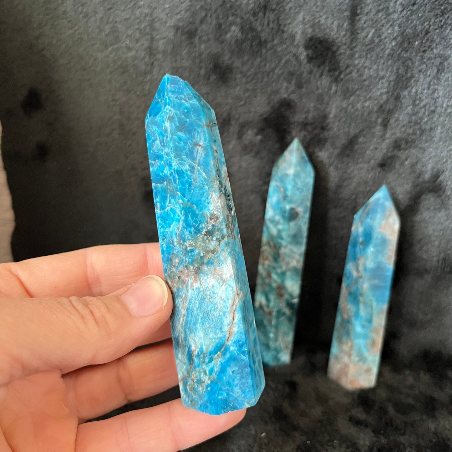 Blue Apatite Obelisk , 1 pound, WO-0029