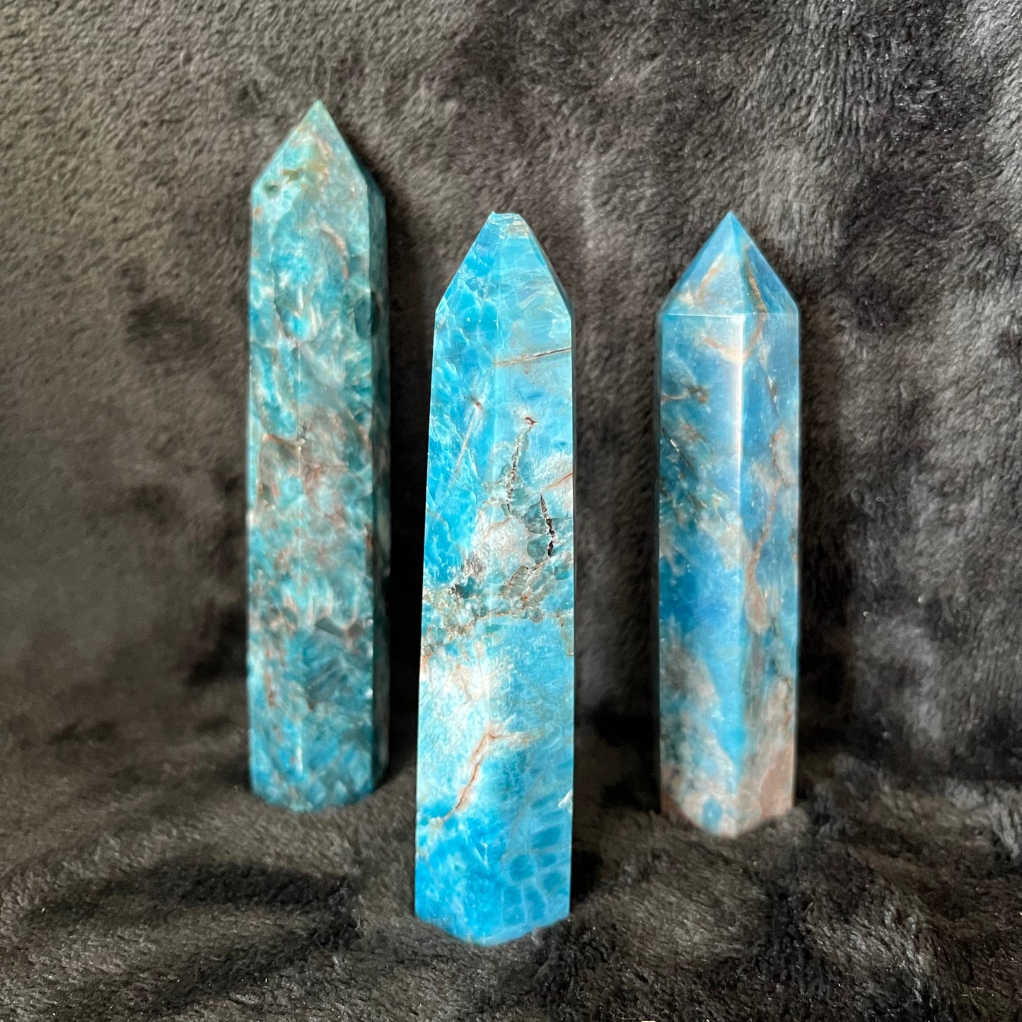 Blue Apatite Obelisk , 1 pound, WO-0029