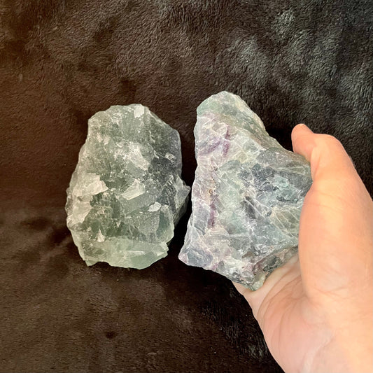 Fluorite Chunk, Large, Raw, (Approx. 4 1/2”)  2 Pounds WC-0004