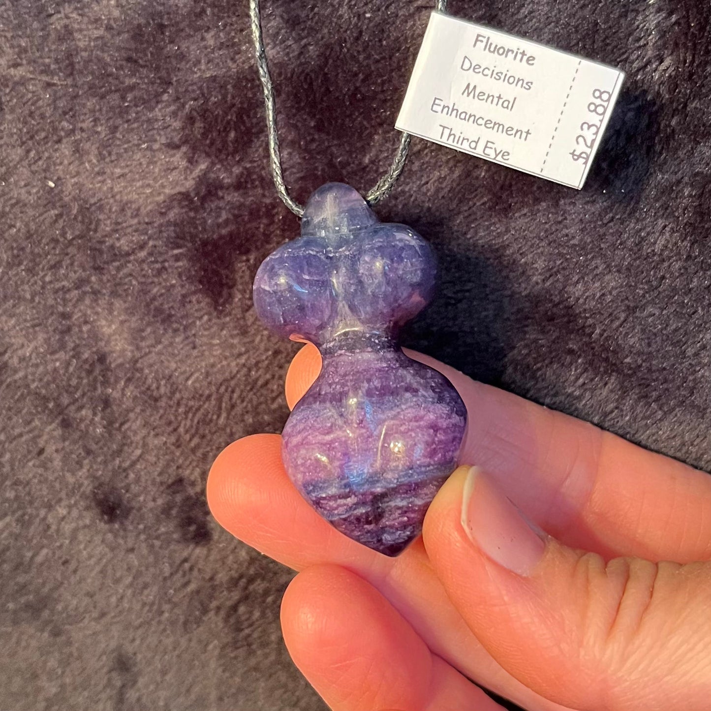 Fluorite Goddess Necklace WN-0224