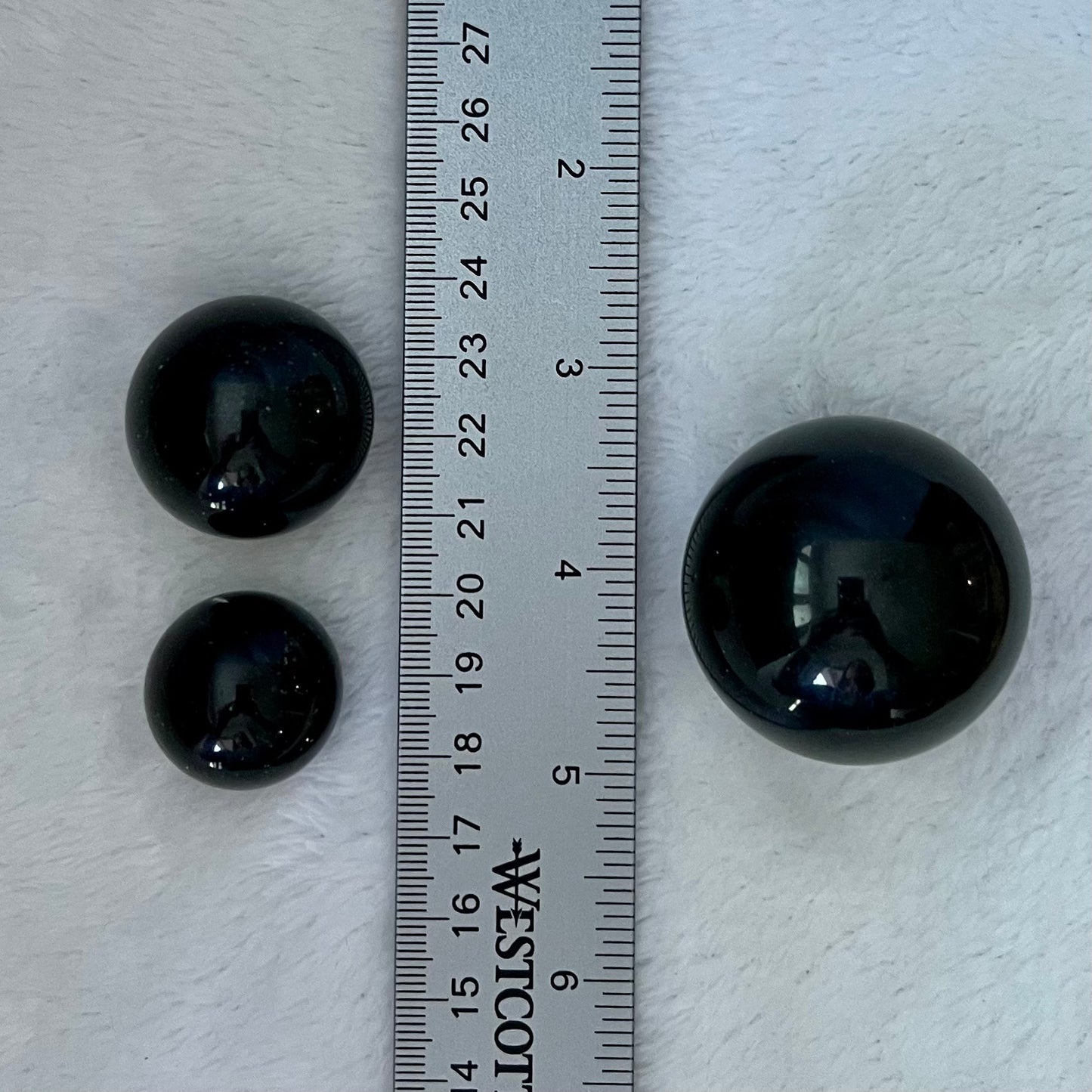 Green Goldstone Spheres, 1 Pound Lot (Approx. 20-50mm) WB-0025