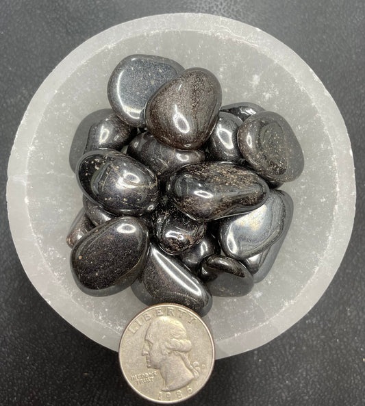 Hematite Tumbled Stone, 1 Pound Bag (Approx. 20-30 mm) WT-0065