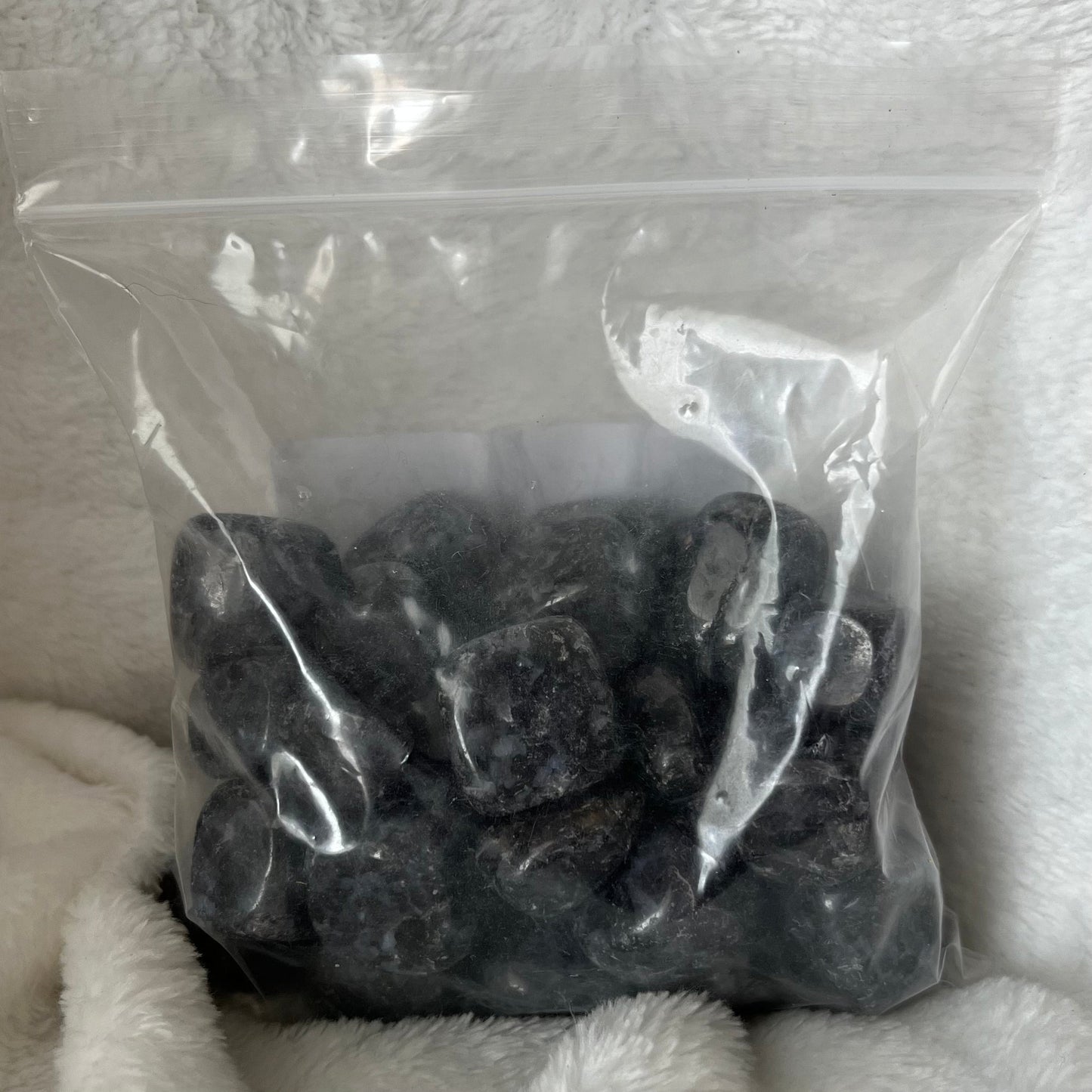 Indigo Gabbro Tumbled Stone, 1 Pound Bag WT-0071