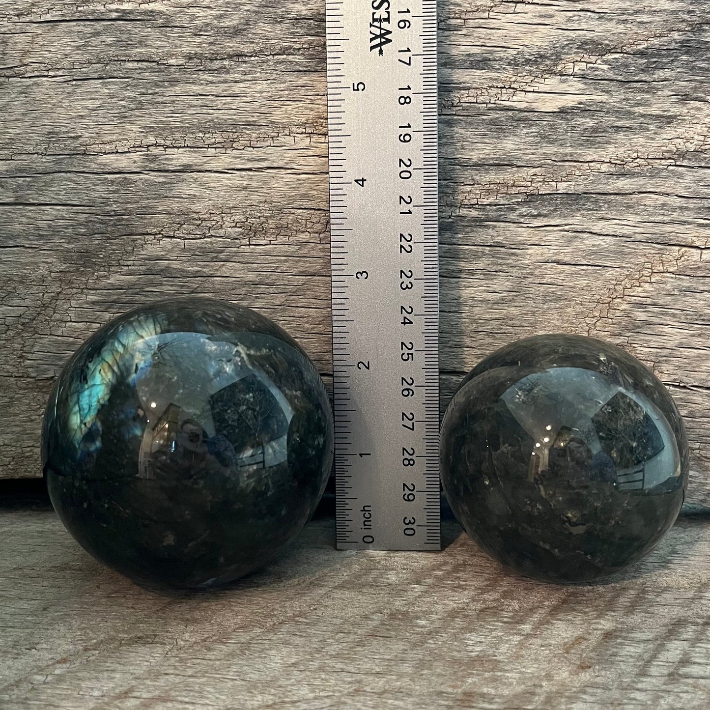 Labradorite Spheres, 1 Pound Lot (Approx. 66-75mm) WB-0015