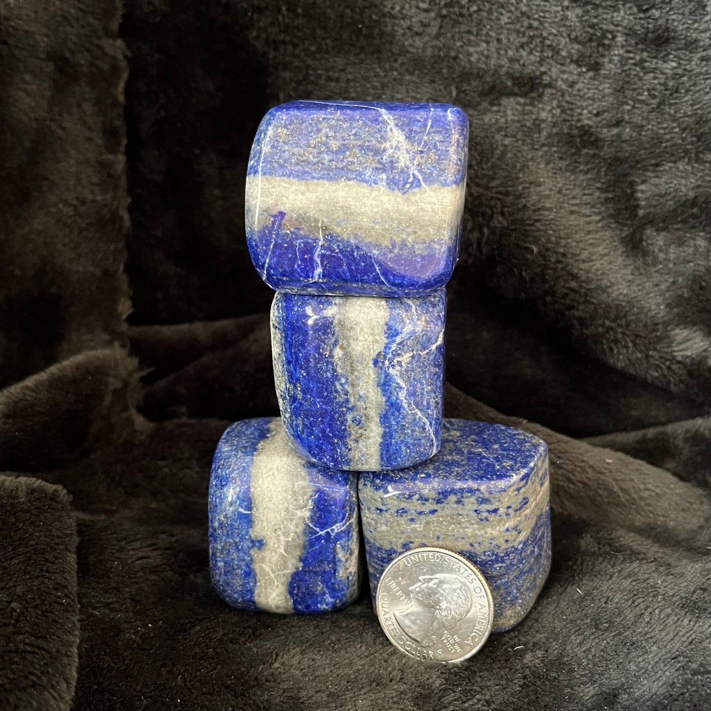 Lapis Lazuli Large Cube Tumbled Stone, 1 Pound Bag  WT-0081-A