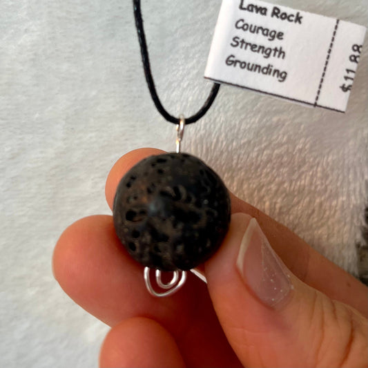 Lava Rock Necklace WN-0279