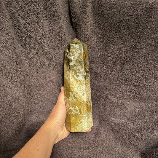 Ocean Jasper Obelisk, Very Large, (Approx 2.6-4.4lbs each) WO-0009