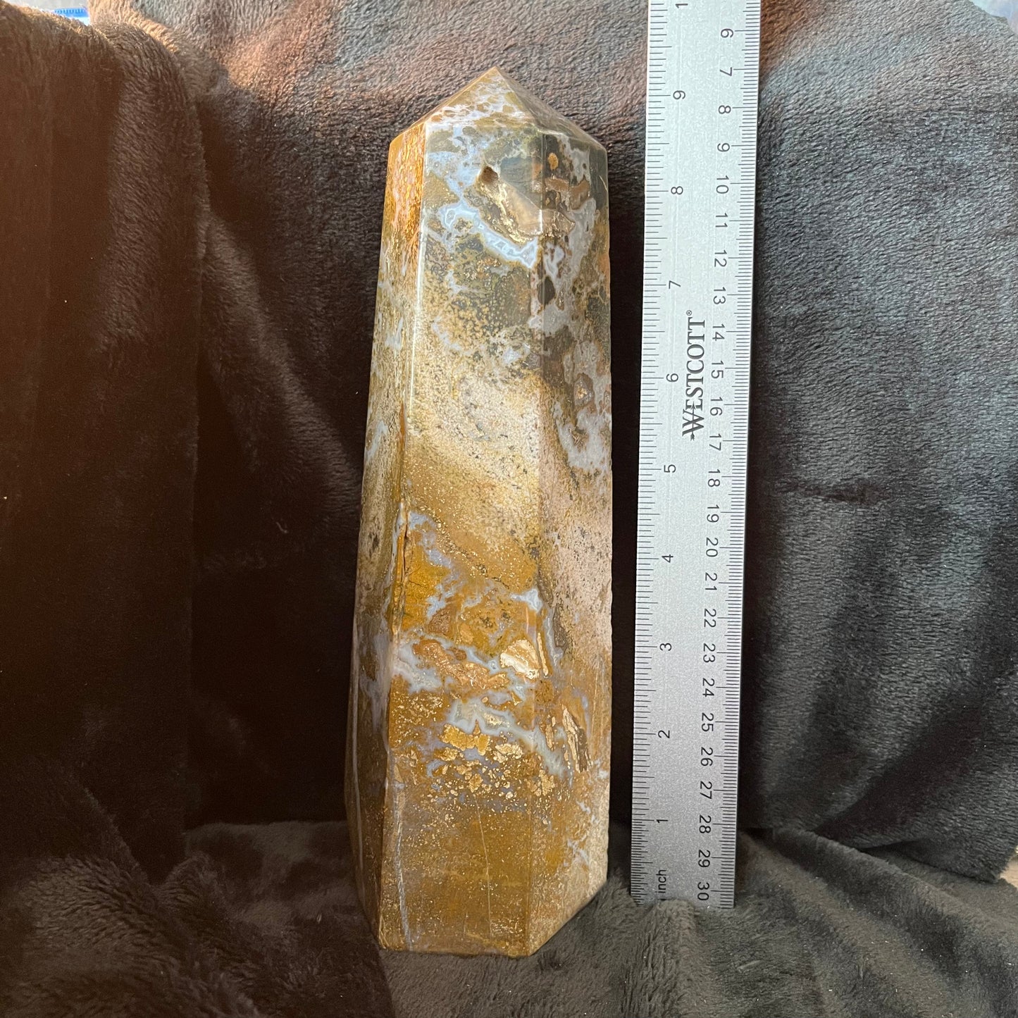 Ocean Jasper Obelisk, Very Large, (Approx 2.6-4.4lbs each) WO-0009