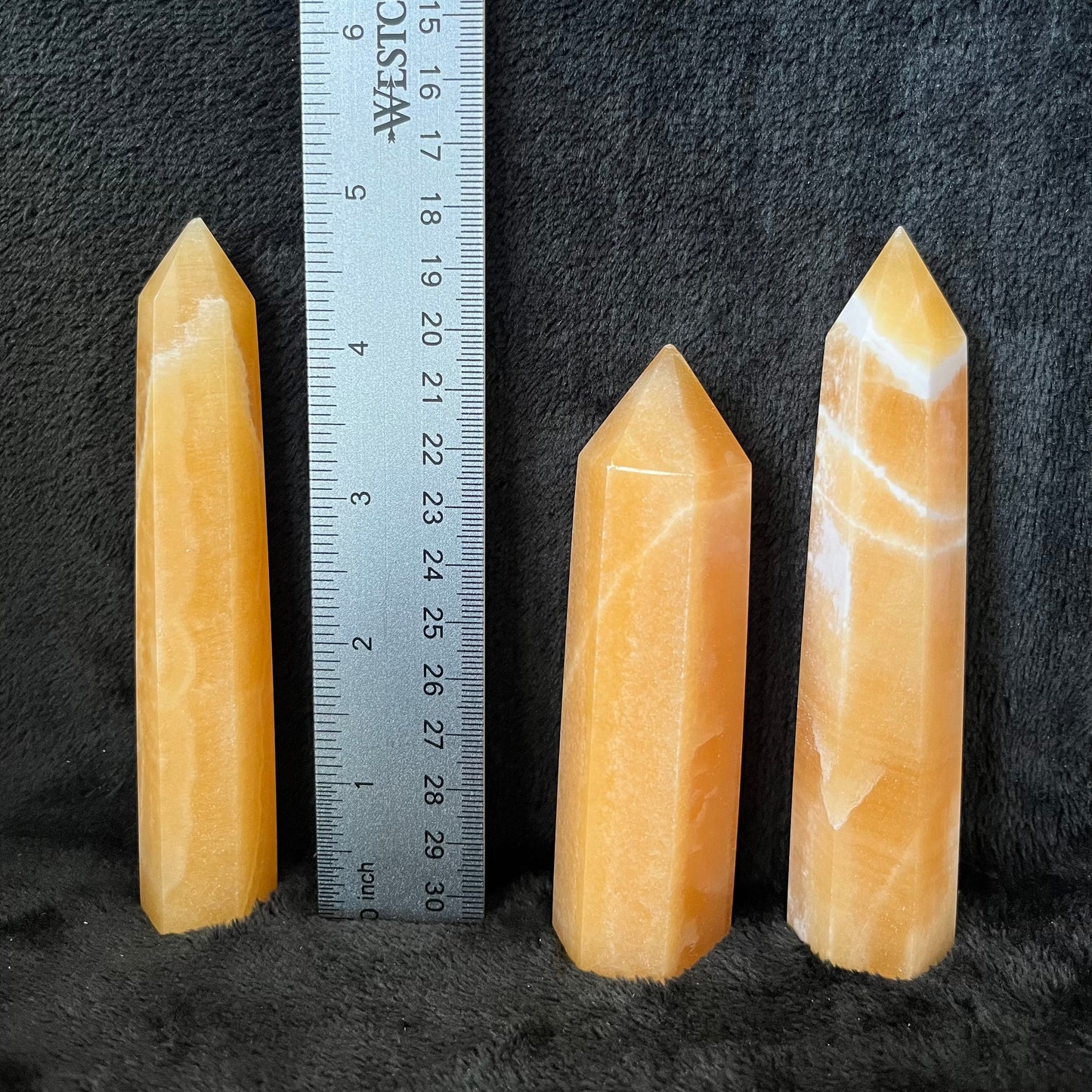 Orange Calcite Obelisk , 1 pound, WO-0028