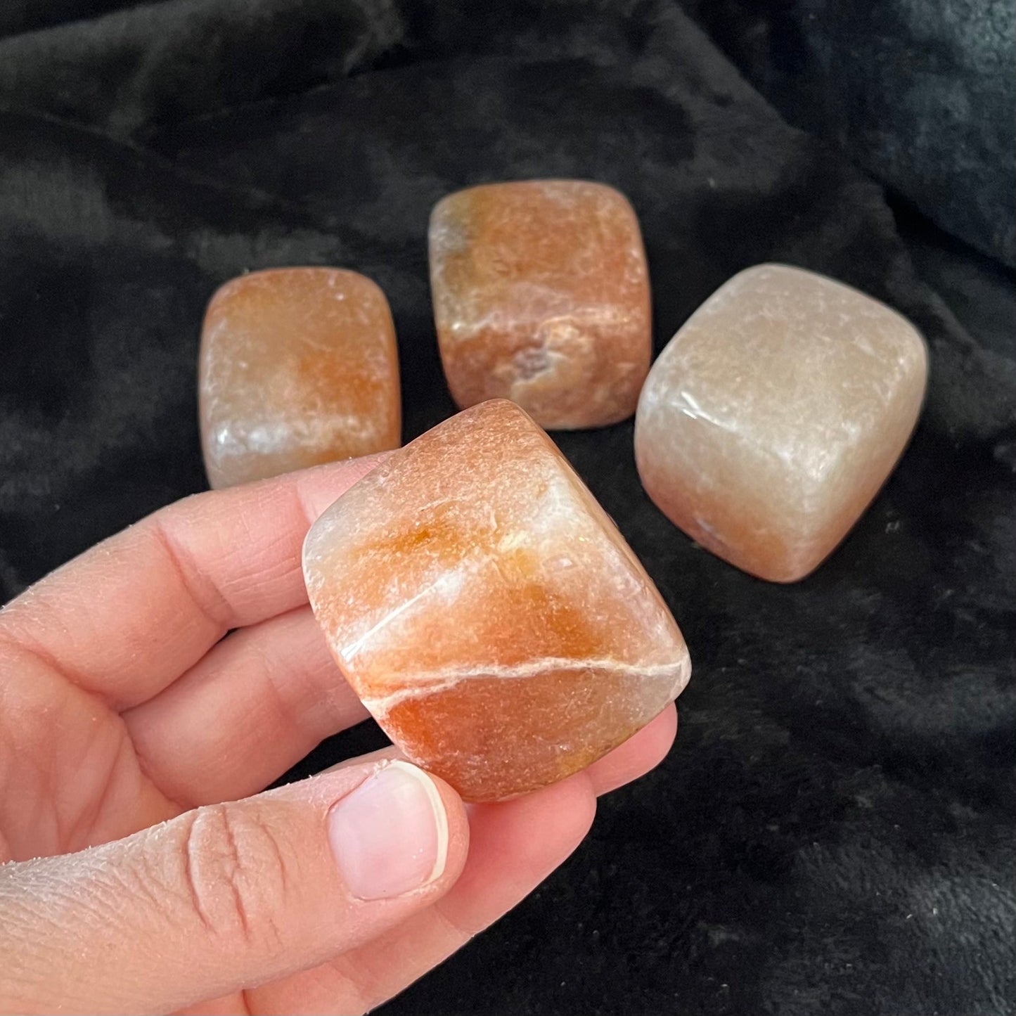 Red Aventurine Large Cube Tumbled Stone, 1 Pound Bag. WT-0117-A