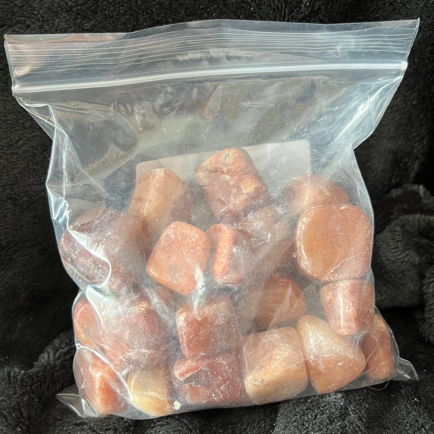 Red Aventurine Tumbled Stones, 1 Pound Bag. WT-0117-B