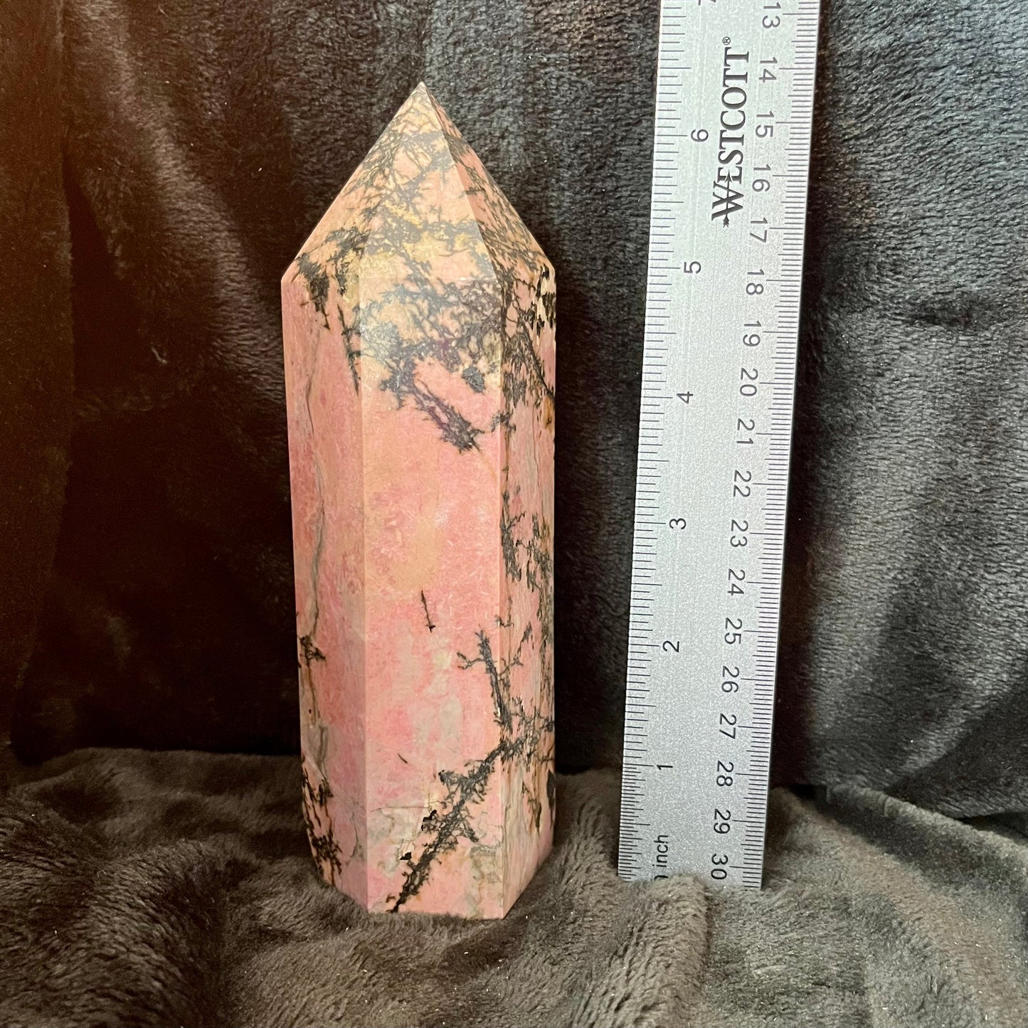 Rhodonite Obelisk, Very Large, (Approx 1.8-2.2 lbs each) WO-0007