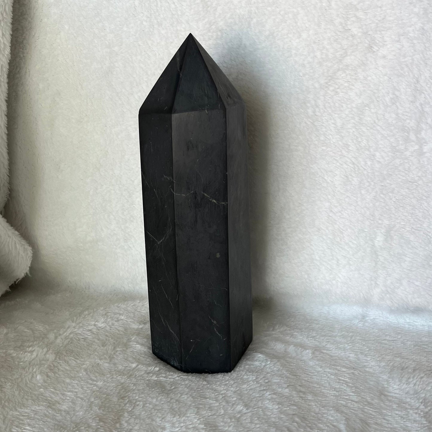 Shungite Obelisk, Large (Approx. 2lbs.) WO-0049