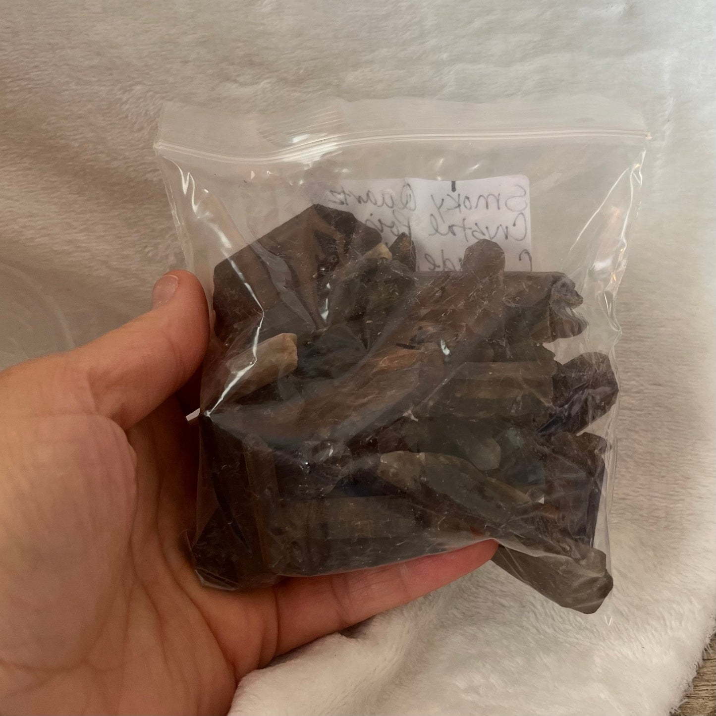 Smoky Quartz Crystal Point C Grade, 1 pound lot, WC-0008