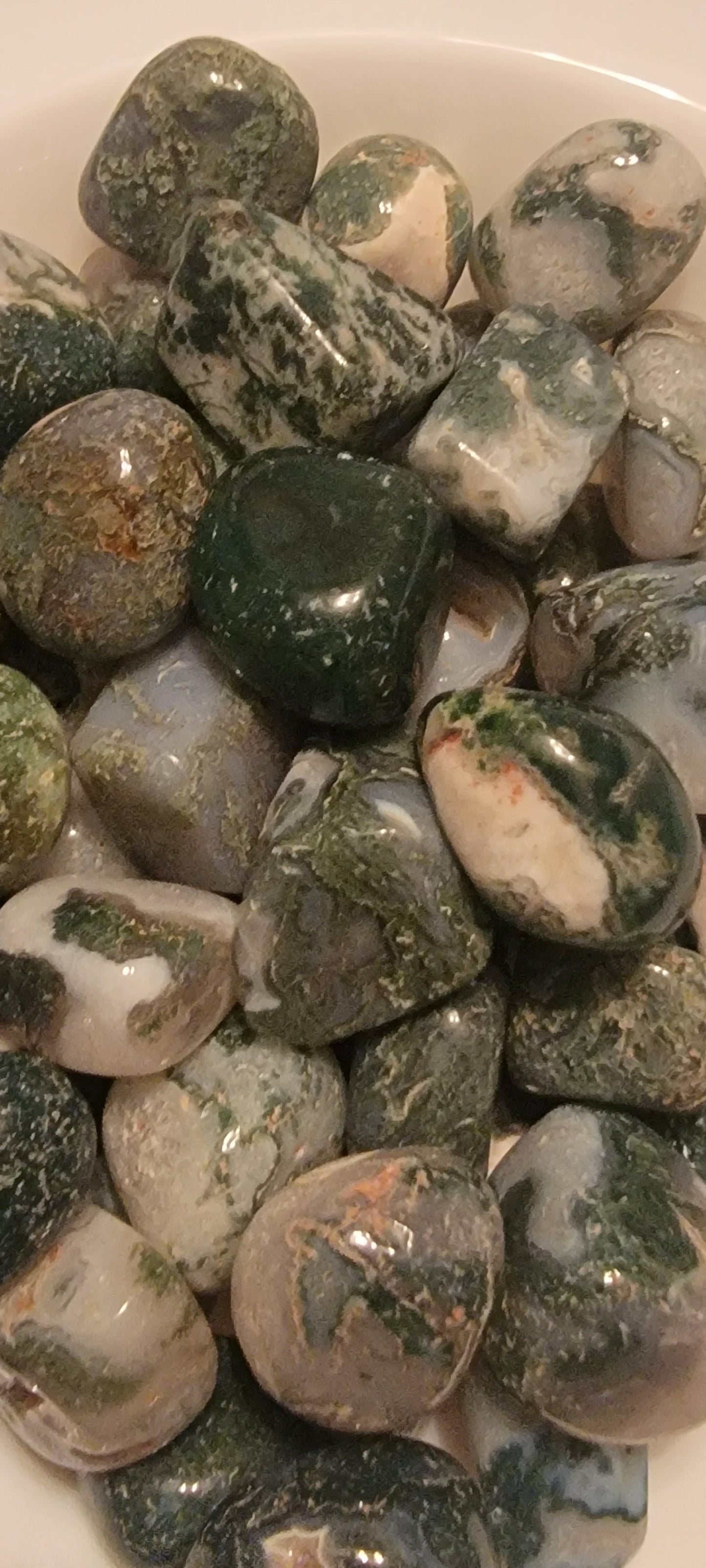 Tree Agate Tumbled Stone, 1 Pound Bag (Approx. 20-30 mm) WT-0142-A