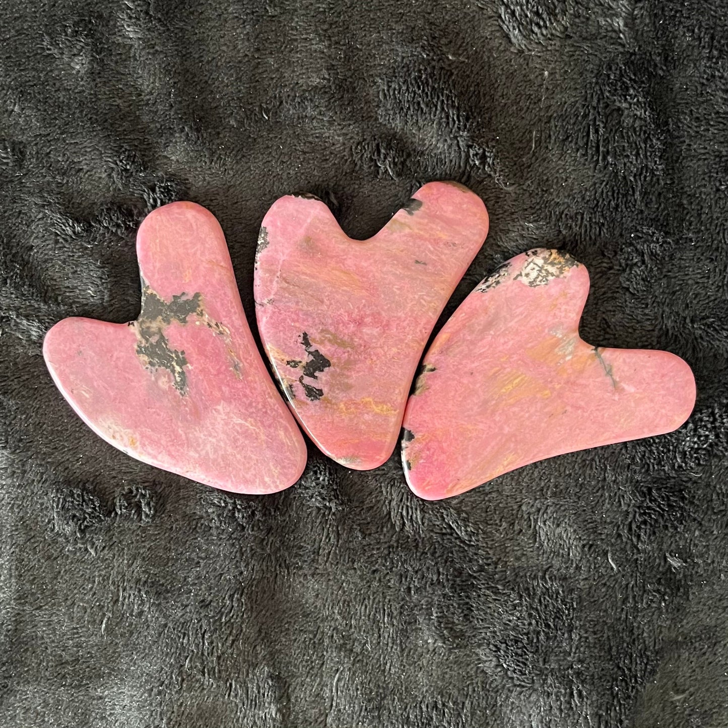 Rhodonite Self Care Gua Sha Stone 1037