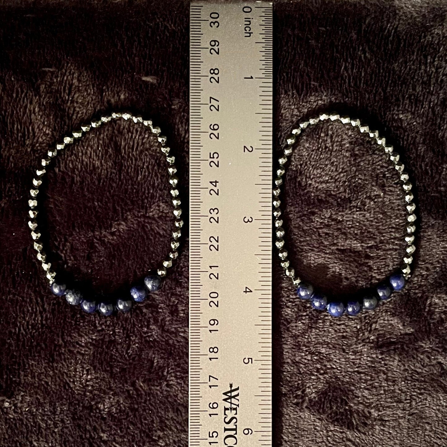 Lapis Lazuli and Hematite Bracelet BRC-0032