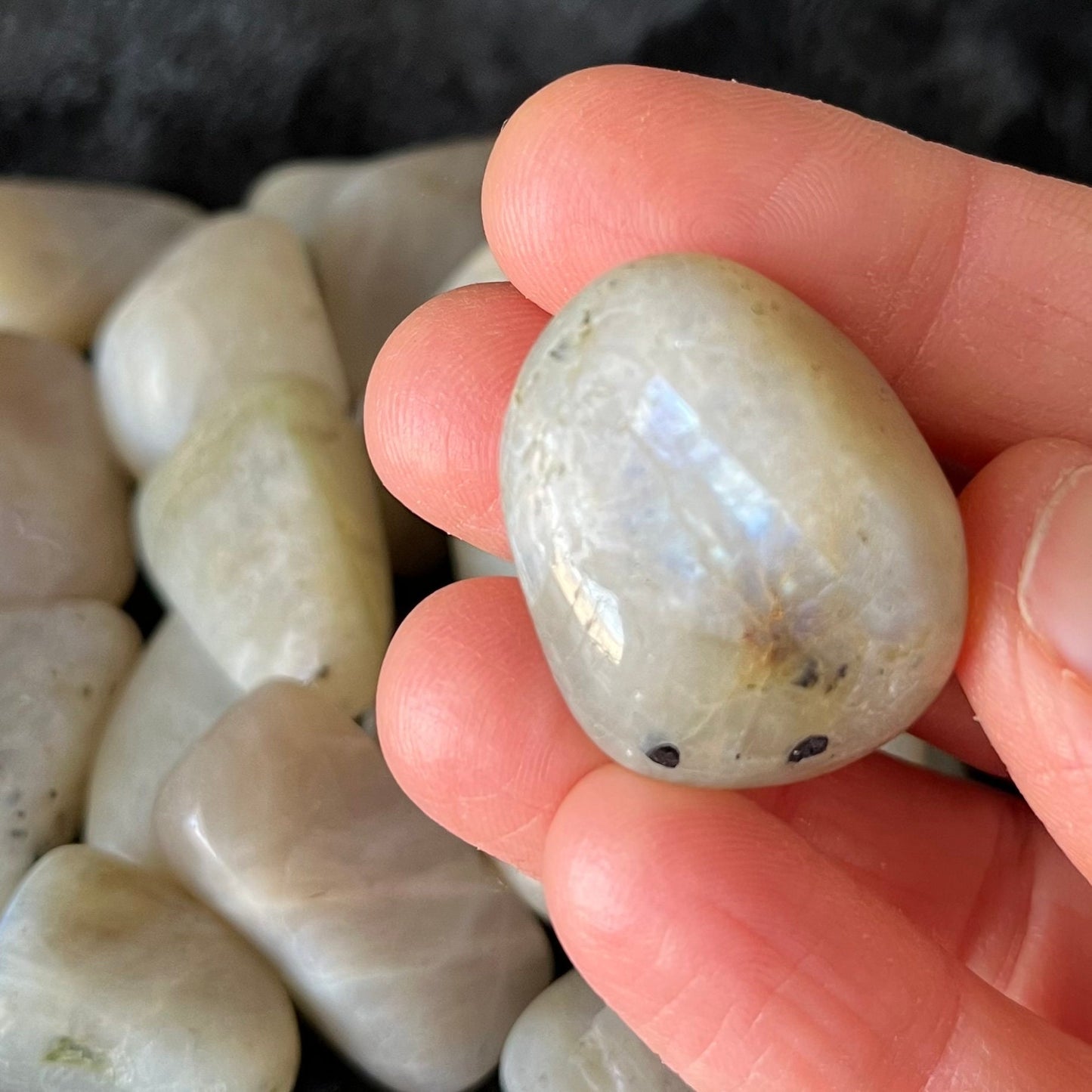 Grey Moonstone Tumbled Stone (Approx. 1" - 1 5/8”) 1522