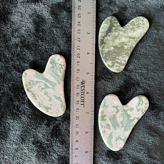 Peace Jade Self Care Stone, Gua Sha 1037