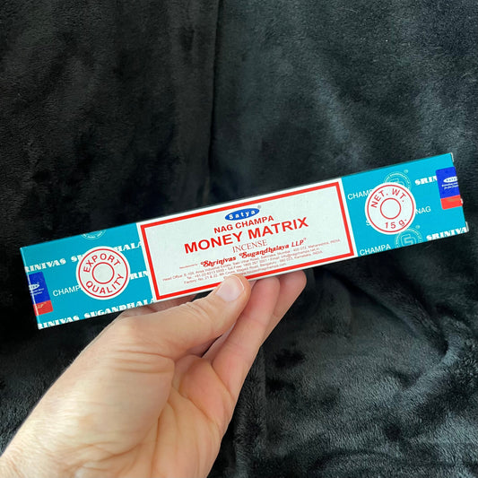 Satya Nag Champa Money Matrix Incense Sticks 1708