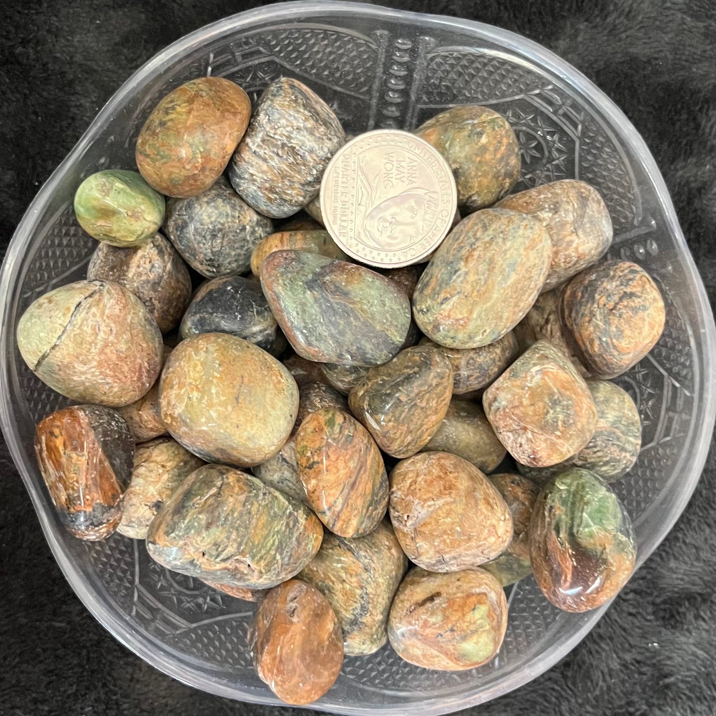 African Turquoise Tumbled Stone, 1 Pound Bag WT-0143