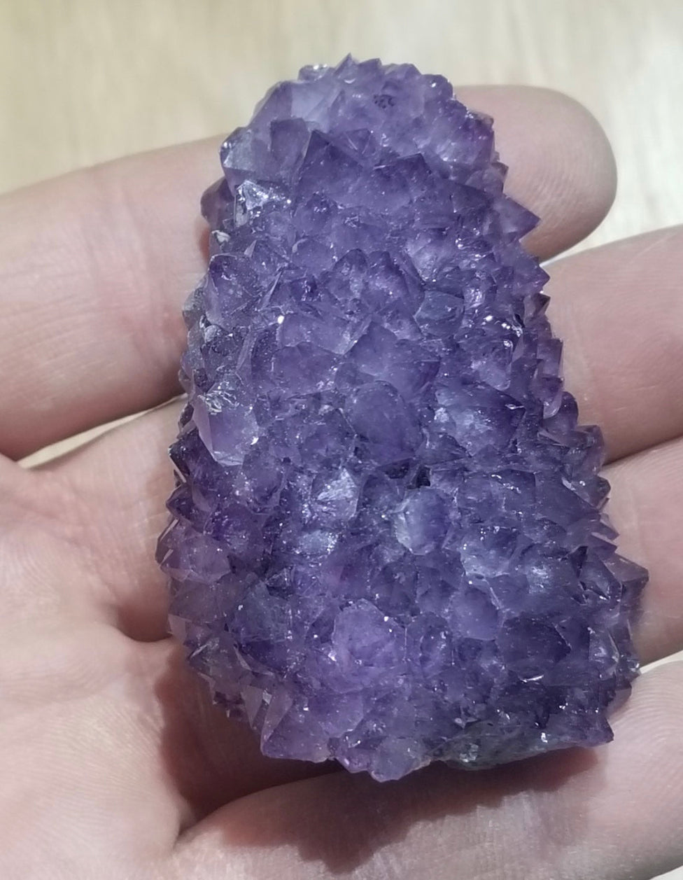 Amethyst AAA, Crystal, Natural Dark Purple (Approx 2 3/4" - 1 3/4- 1 3/4") Cluster Blossom Box- Blsm-10