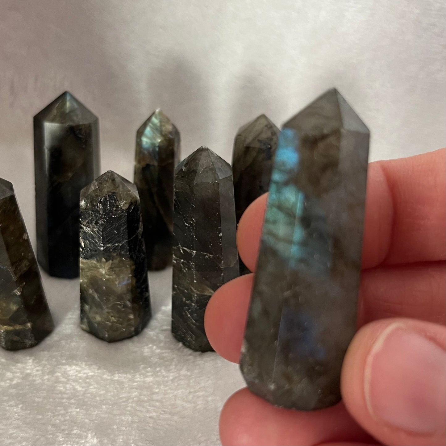 Labradorite Small Obelisk (Approx. 1 1/2” - 2”) 1717