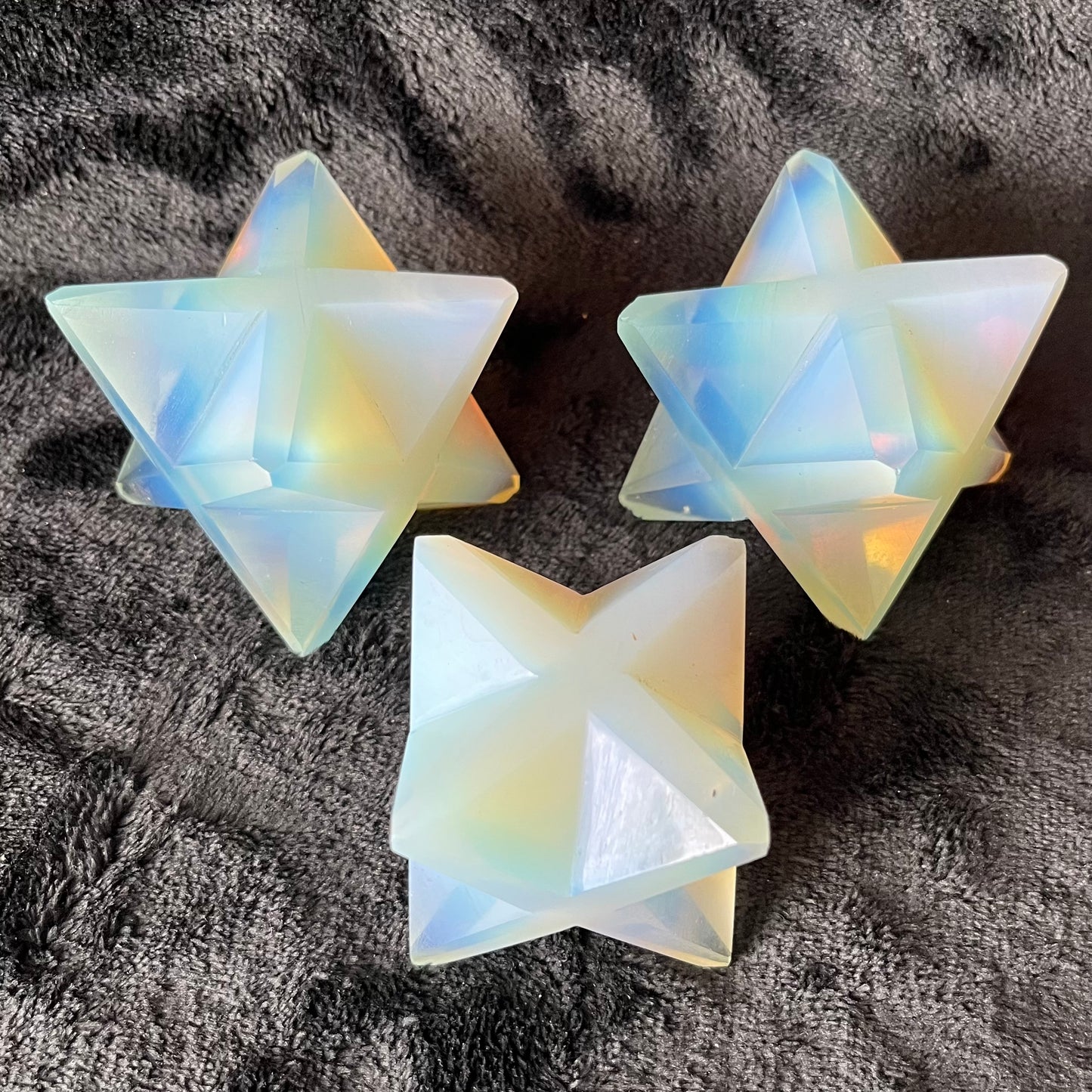 Opalite Merkaba Stone Carving (Approx. 1 3/4” - 2”) 1007